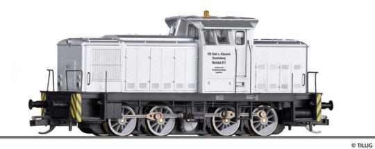 96331 Tillig TT Bahn - Dieselová lokomotiva řady 611 "VEB Stahl- und Walzwerk Brandenburg"