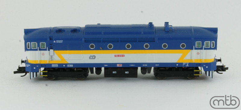 MTB Model Motorová lokomotiva ČD 754 019 TT 