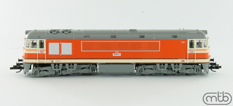 TT Dieselová lokomotiva ,,pomeranc" T678.017 MTB