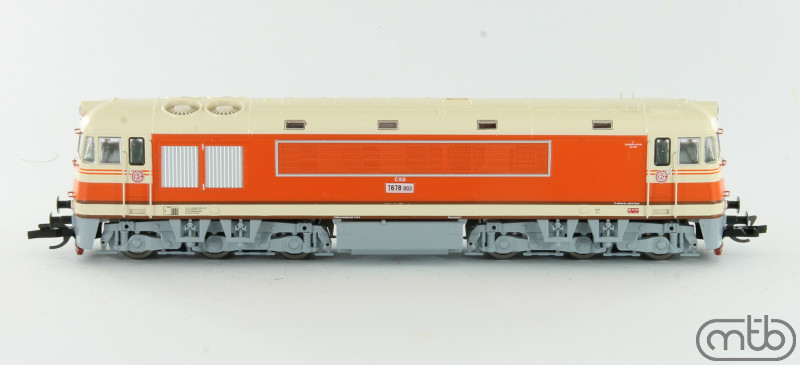 TT Dieselová lokomotiva ,,pomeranc" ČSD T678.003 MTB
