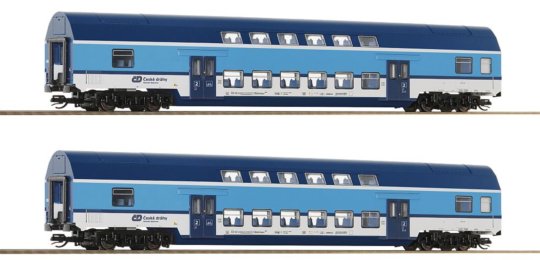 Roco 6280028- Souprava dvou patrových vozů 2.třídy Bdmteeo "Najbrt" TT