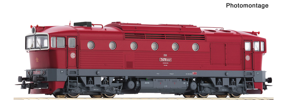 7300071 Roco - Dieselová lokomotiva T478.3137