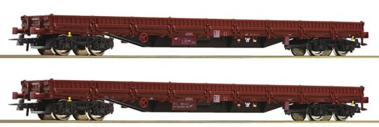 6600186 Roco - Souprava dvou nízkostěnných vozů Res