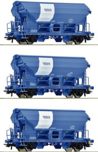 6600134 Roco - 3- dílný set výsypných vozů Tdns "DUSLO"