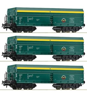 6600195 Roco - 3- dílný set výsypných vozů Fads