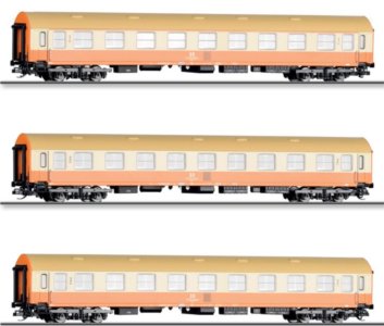 70063 Tillig H0 Bahn - 3- dílný set rychlíkových vozů „Städteexpress“ typ Y/B 70