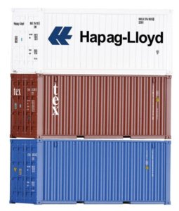 09836 Tillig H0 Bahn - Set tří kontejnerů