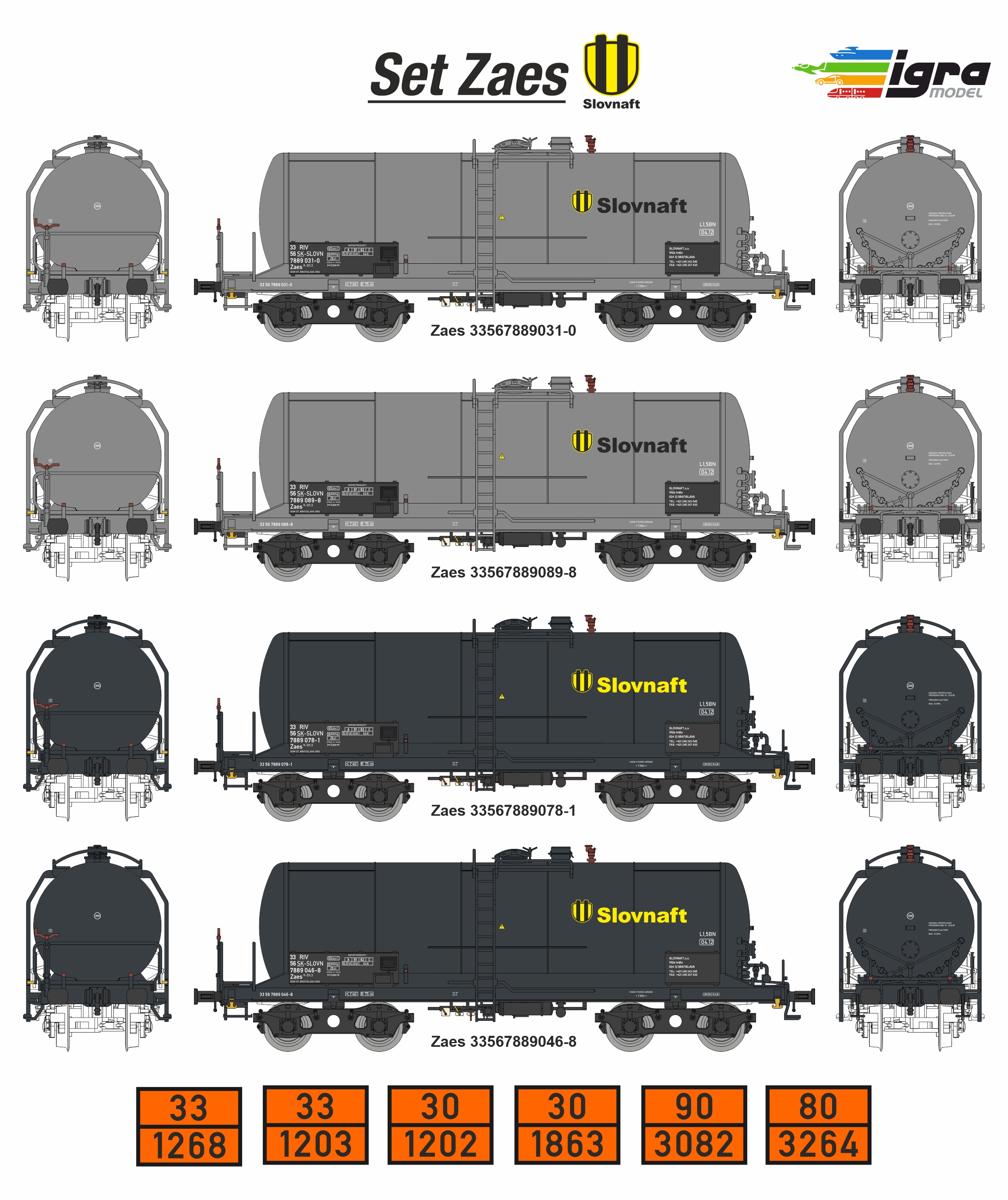   E-návod: Rah-foto-navod.pdf  Set vozů Slovnaft Zaes stav. (4 ks)