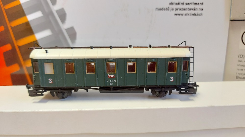Osobní vagon ČSD limit edice ES Pečky TT
