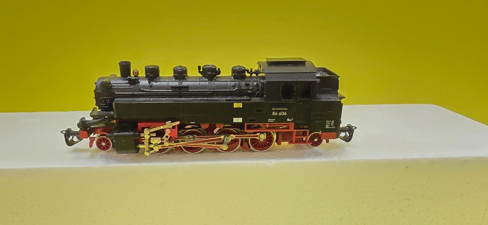 Parní lokomotiva Tillig 86 606/455ČSD nový hranatý motor TT