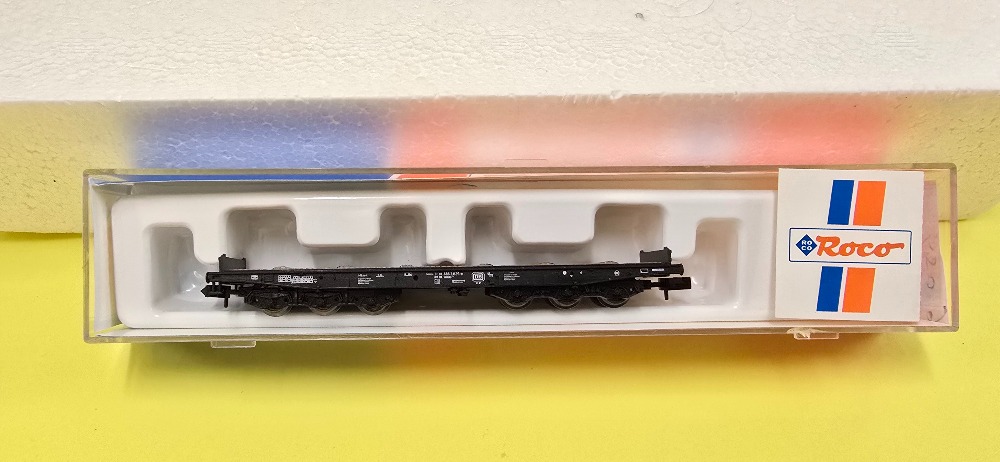 Plošinový 6 osý nákladní vagón (N)