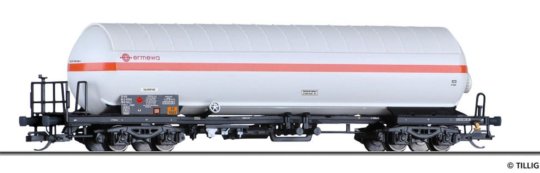 15029 Tillig TT Bahn - Cisternový vůz na přepravu plynu Zags "ERMEWA SAS"
