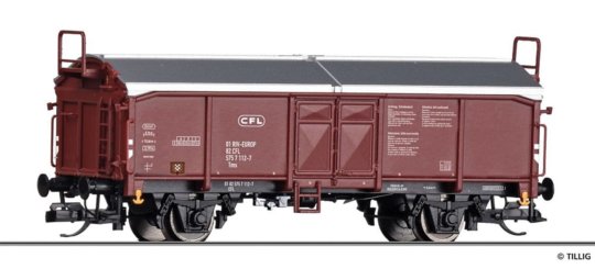 17683 Tillig TT Bahn - Krytý vůz s posuvnou střechou Tms CFL
