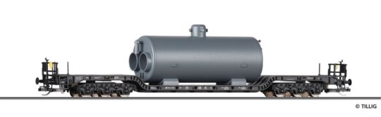 95015 Tillig TT Bahn - Hlubinový vůz SSt 66 ložený parním kotlem