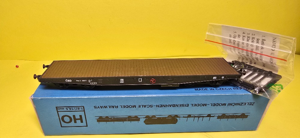 Plošinový vůz 4 osý ČSD Bramos (HO)