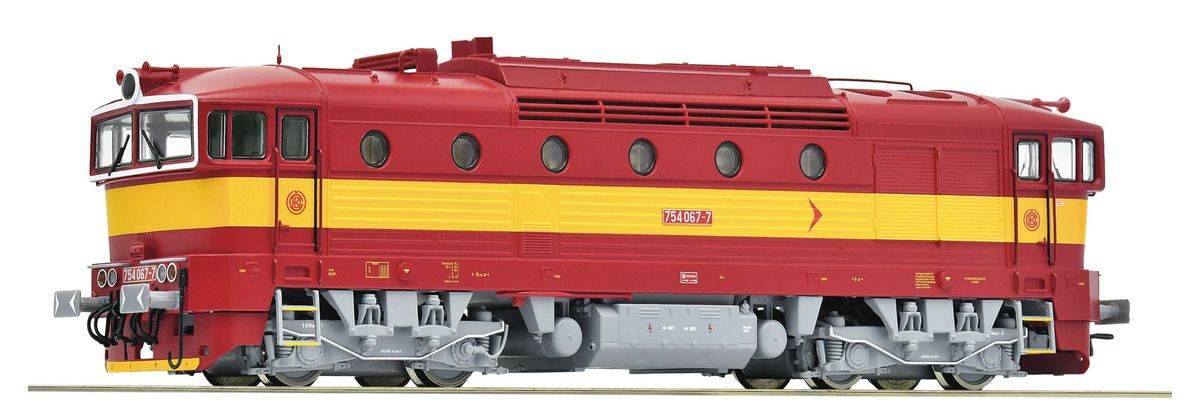 Roco 7310055 Dieselová lokomotiva 754.067 "Brejlovec", ČSD, Ep.IV, DCC ZVUK (HO)
