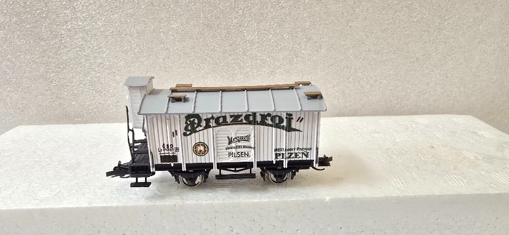 Maloseriový vůz Prazdroj ČSD TT