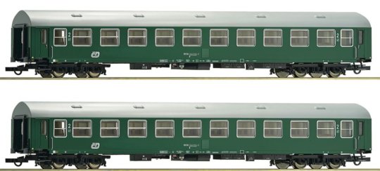6200222 Roco - Souprava dvou rychlíkových vozů 2. třídy, typ Y