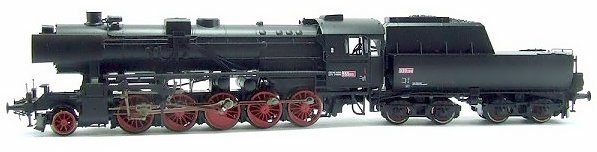 Parní lokomotiva 555 ČSD s vanovým tendrem (HO)