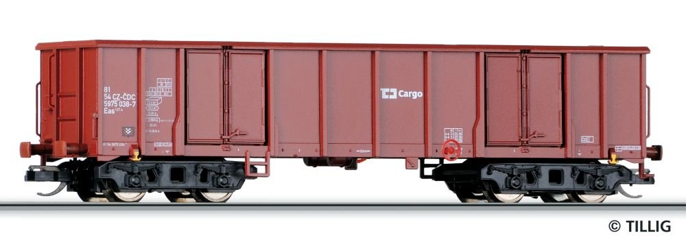 502566 Tillig TT Bahn - Otevřený nákladní vůz řady Eas Cargo (ex. 15242)