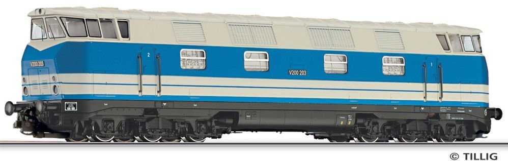 502583 Tillig TT Bahn - Dieselová lokomotiva V200 203 "GFK" (ex. 02656)