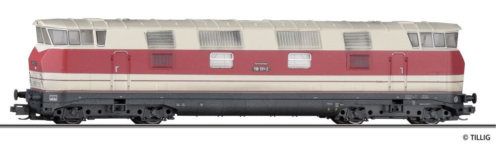 502735 Tillig TT Bahn - Dieselová lokomotiva BR 118 131-2 patina (ex. 04661)