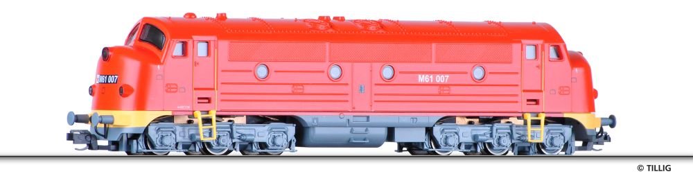 502589 Tillig TT Bahn - Dieselová lokomotiva M61 007 NOHAB - (ex. 04535)