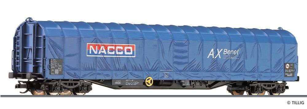 502579 Tillig TT Bahn - Vůz s plachtou řady Rils "NACCO" (ex. 15741)