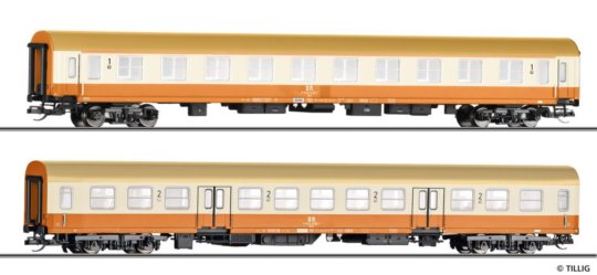 01123 Tillig TT Bahn - Souprava dvou rychlíkových vozů „Städteexpress“ (1x 1.třídy a 1x 2.třídy) typ