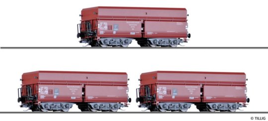 01139 Tillig TT Bahn - 3- dílný set výsypných vozů OOt Saarbrücken