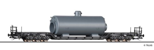 95017 Tillig TT Bahn - Nízkopodlažní nákladní vůz SSt 49 ložený parním kotlem
