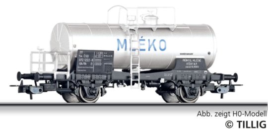 95363 Tillig TT Bahn - Cisternový vůz Uh „Mléko“