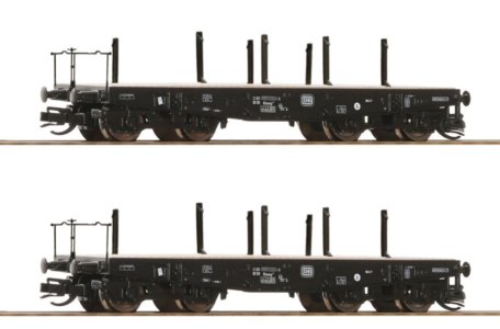 6680028 Roco - Souprava dvou plošinových vozů s klanicemi